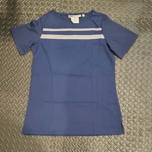 Blue and White Striped UNIFORM DIFFERENCE Shirt